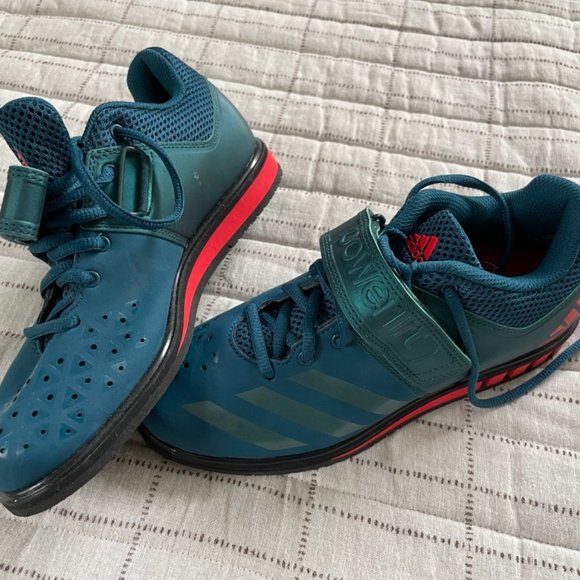 NEW - Size M5.5 - Adidas Powerlift Weightlifting Shoes - Blue/Aqua main image 7